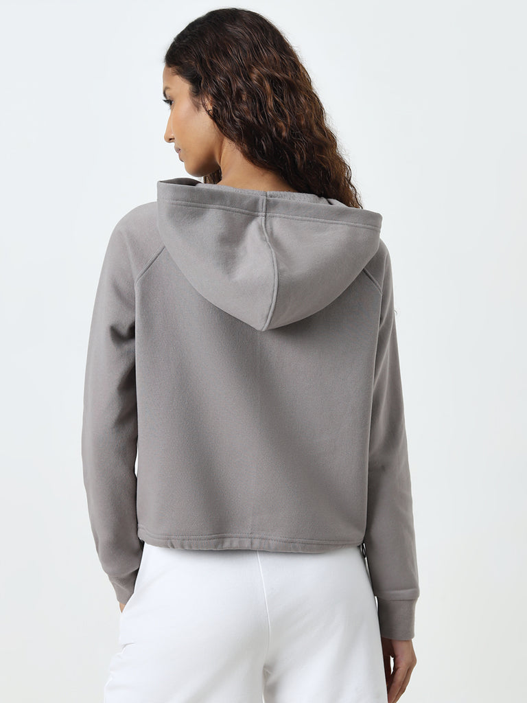 Grey hooded jacket hotsell