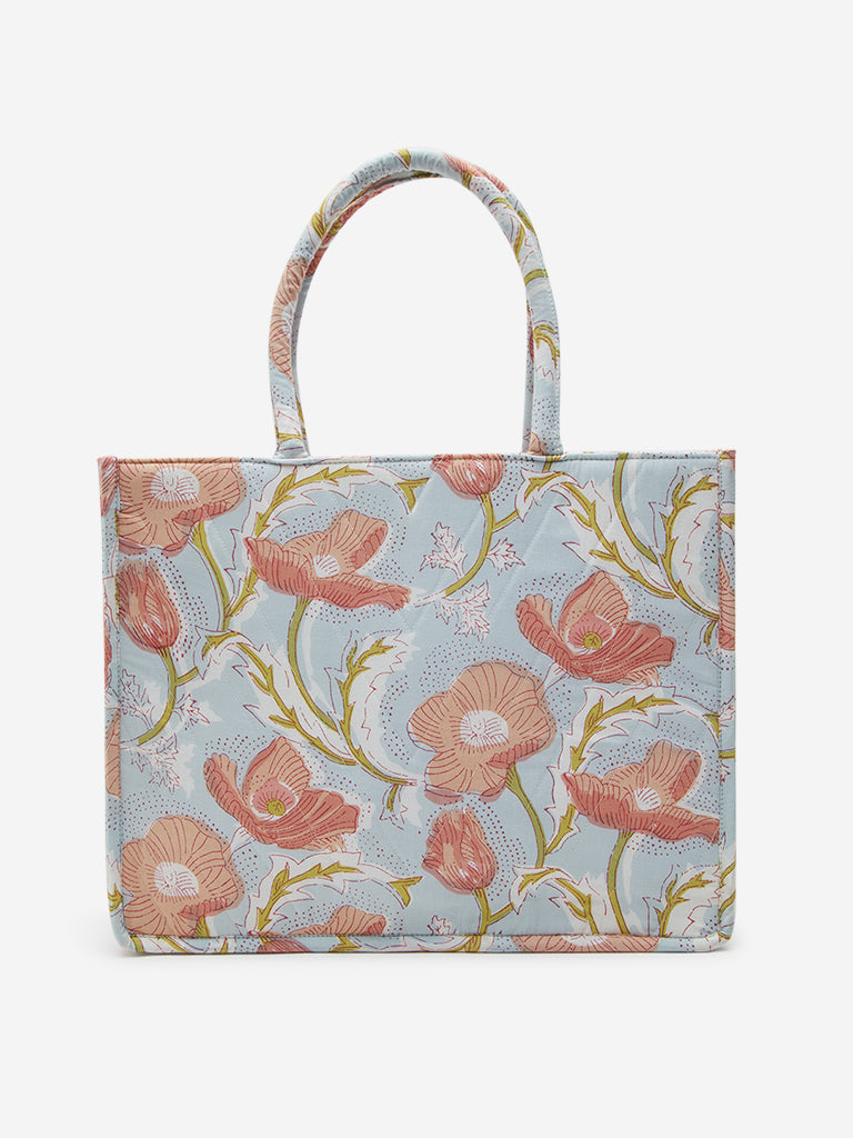 Westside Multicolour Floral Printed Tote Bag