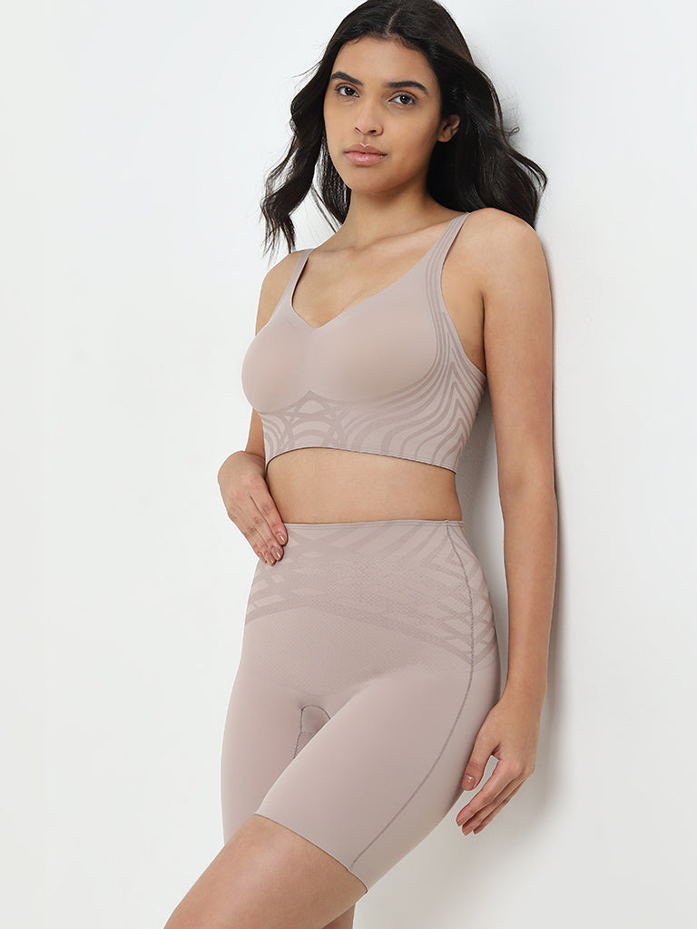 Wunderlove Light Mauve Shadow Sculpt Shaping Shorts