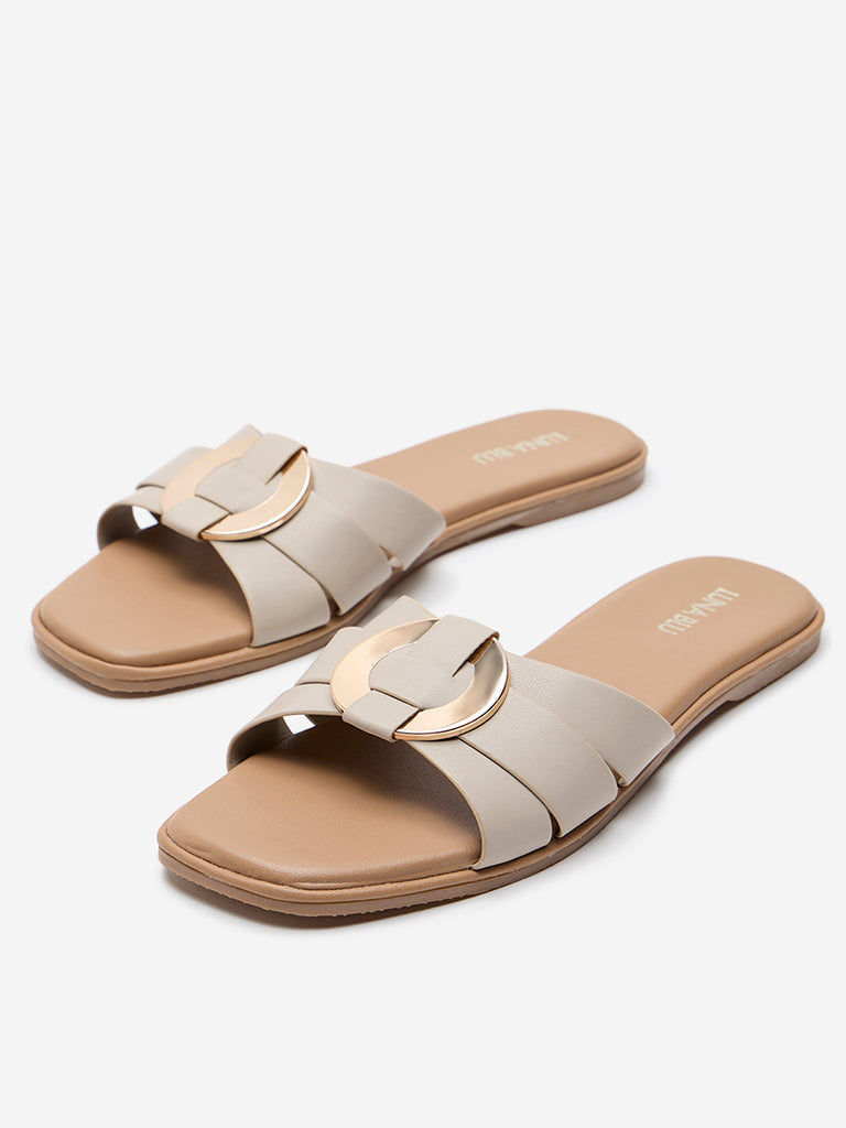 LUNA BLU Ivory Metal-Detailed Slides