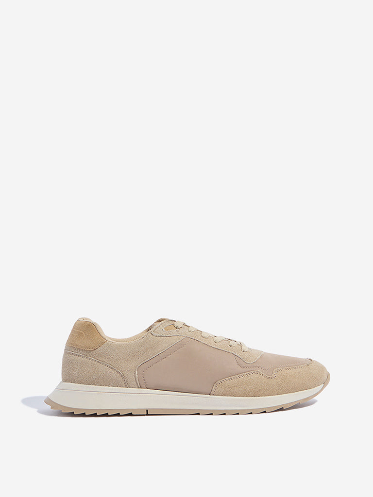 SOLEPLAY Beige Lace-Up Sneakers