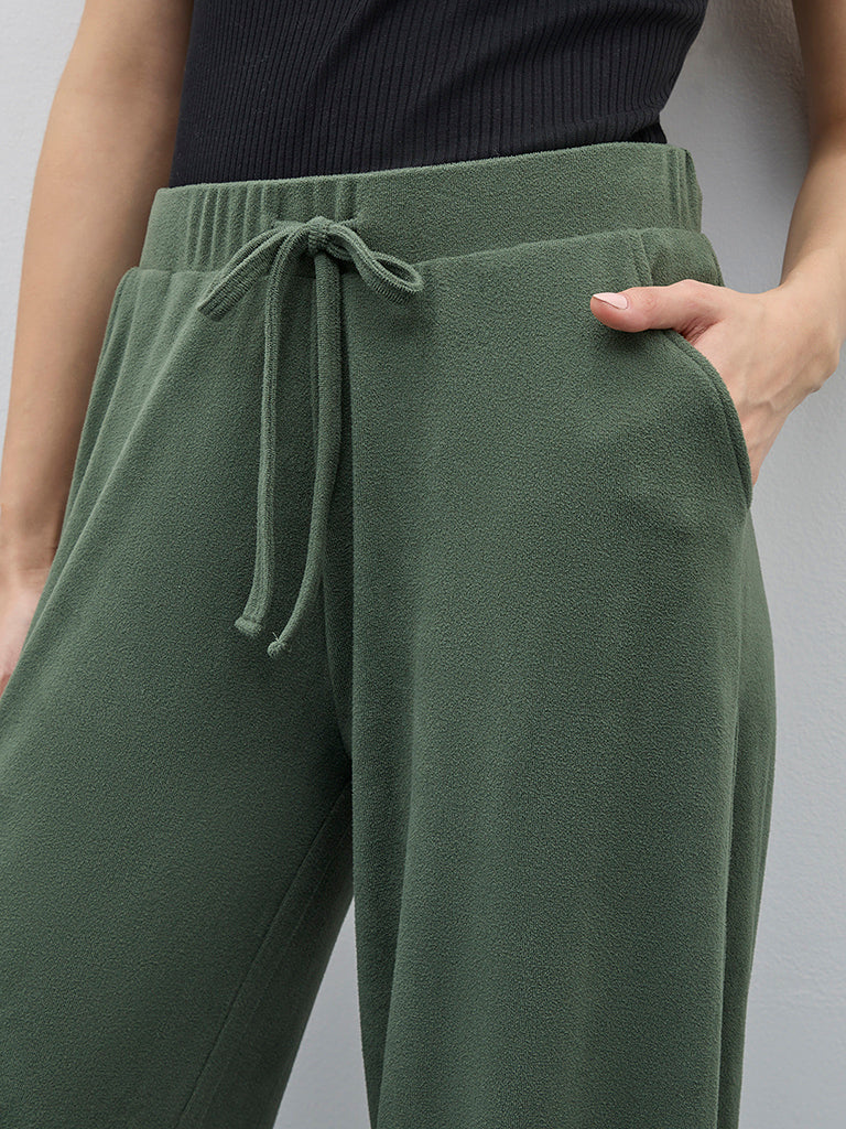 Wunderlove Olive High-Rise Lounge Pants