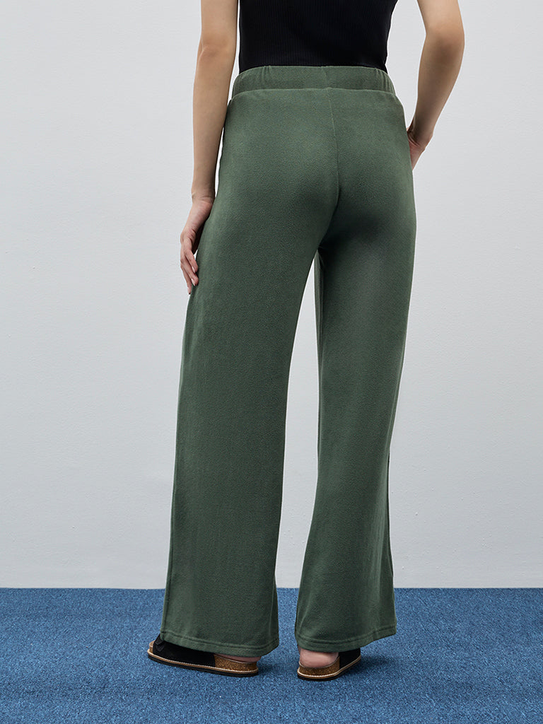 Wunderlove Olive High-Rise Lounge Pants