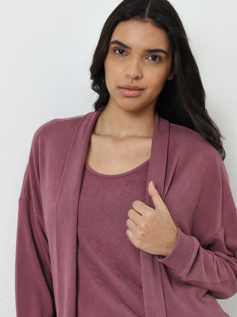 Wunderlove Mauve Shrug