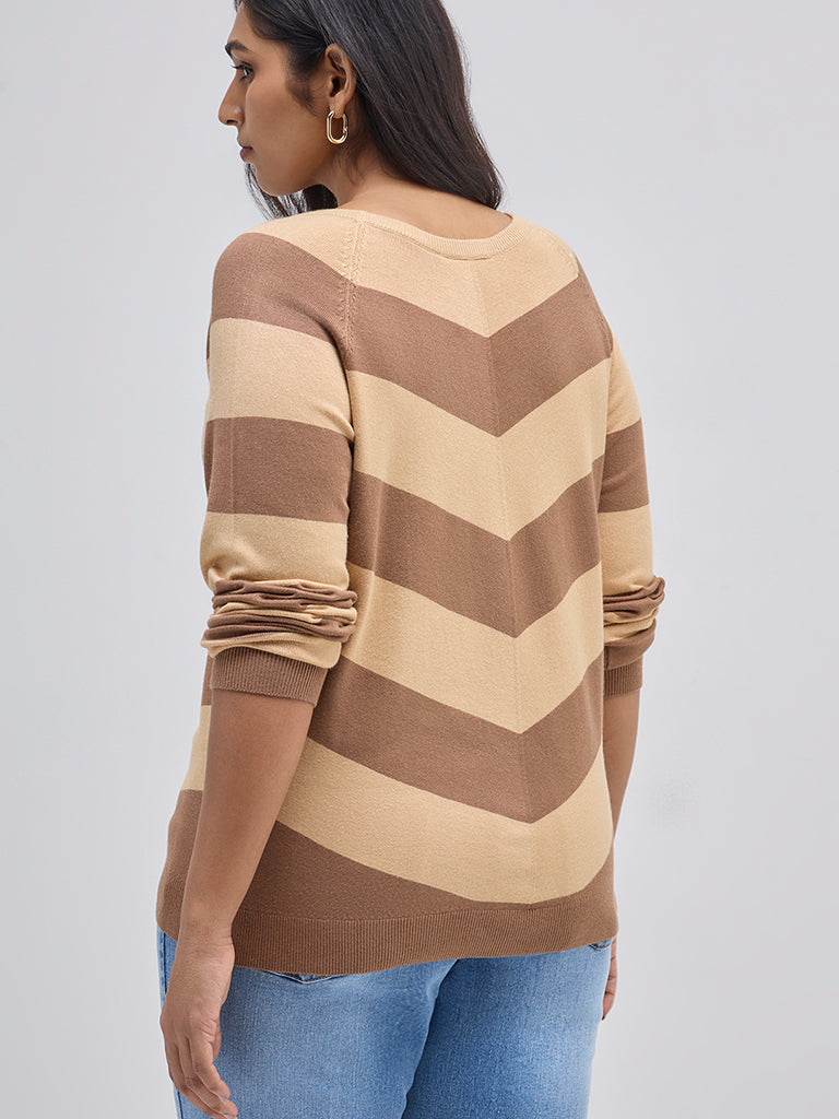 Gia Tan Striped Knitted Sweater