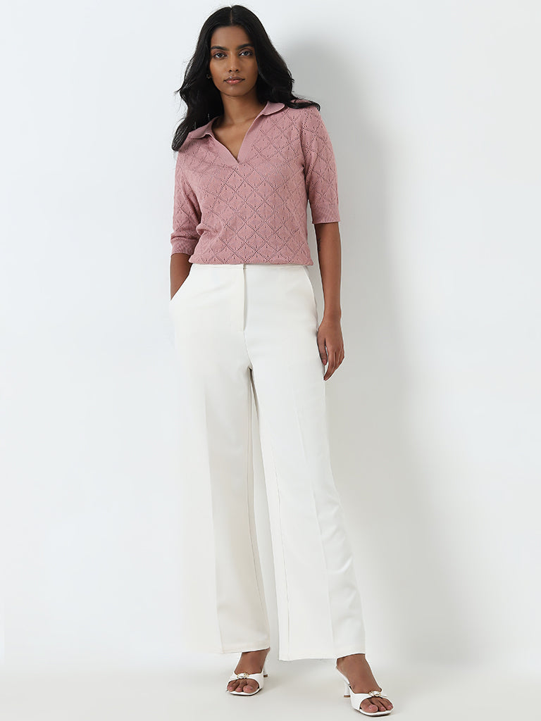 Wardrobe Dusty Pink Knitted Top