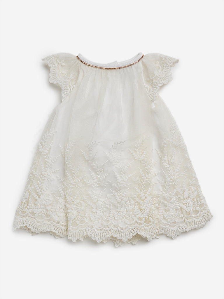 HOP Baby Off-White Lace Dress