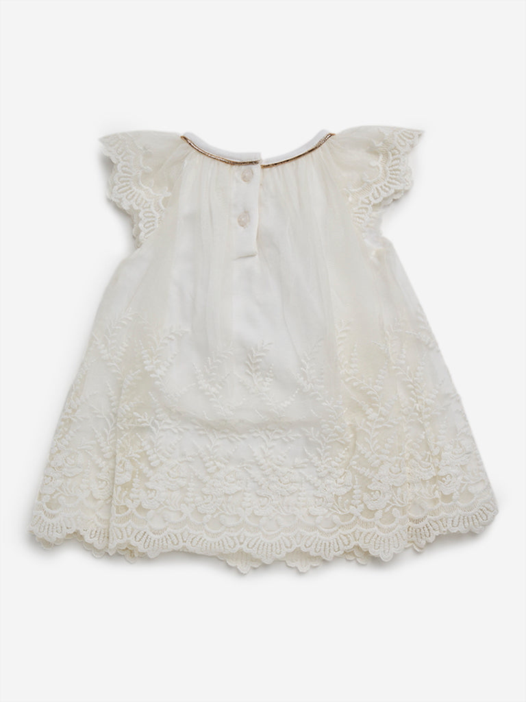 HOP Baby Off-White Lace Dress