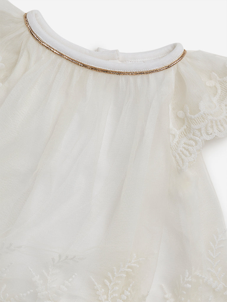 HOP Baby Off-White Lace Dress