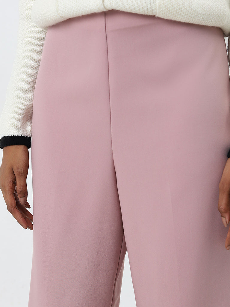 Wardrobe Pink High-Rise Trousers