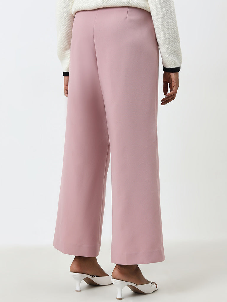 Wardrobe Pink High-Rise Trousers