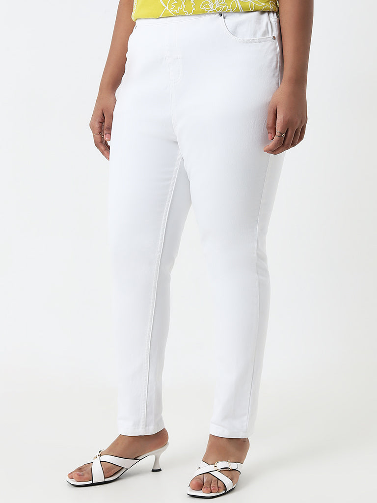 Gia White High-Rise Jeggings