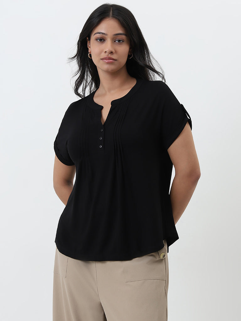 Gia Black Blouse