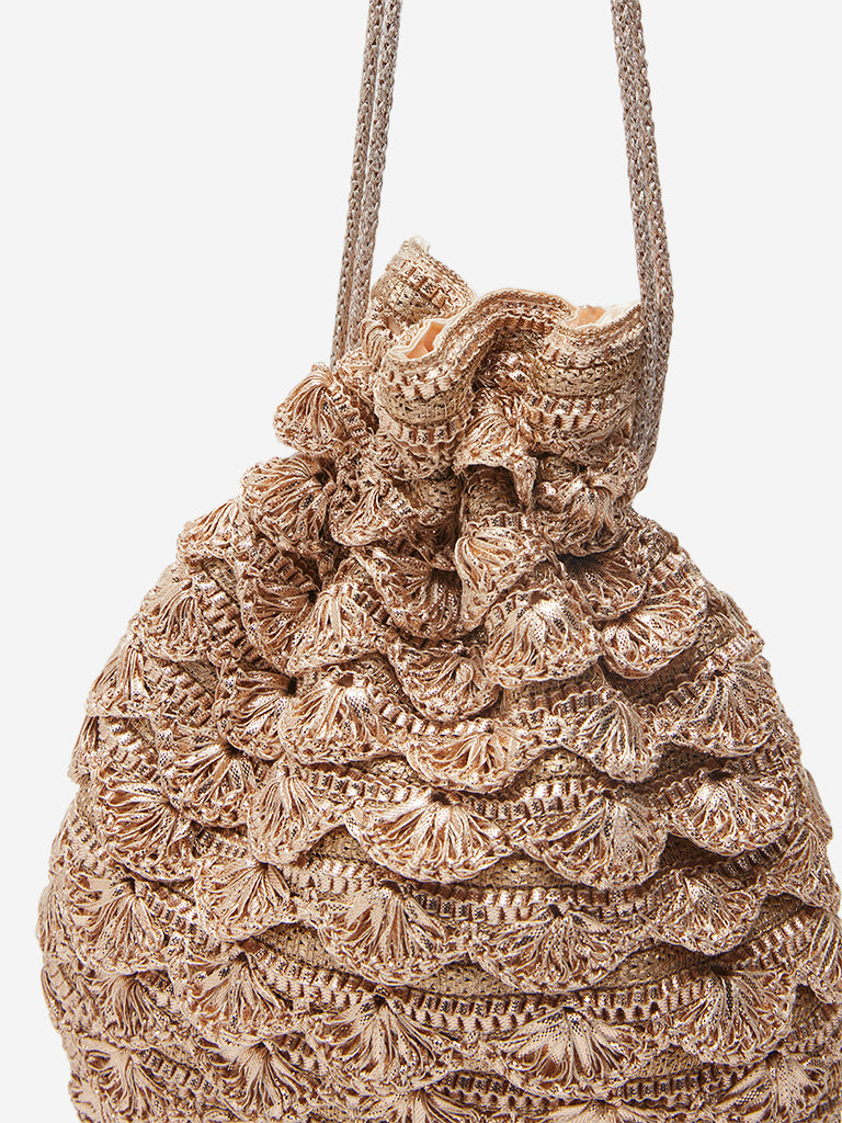 Westside Gold Crochet Pattern Potli Bag