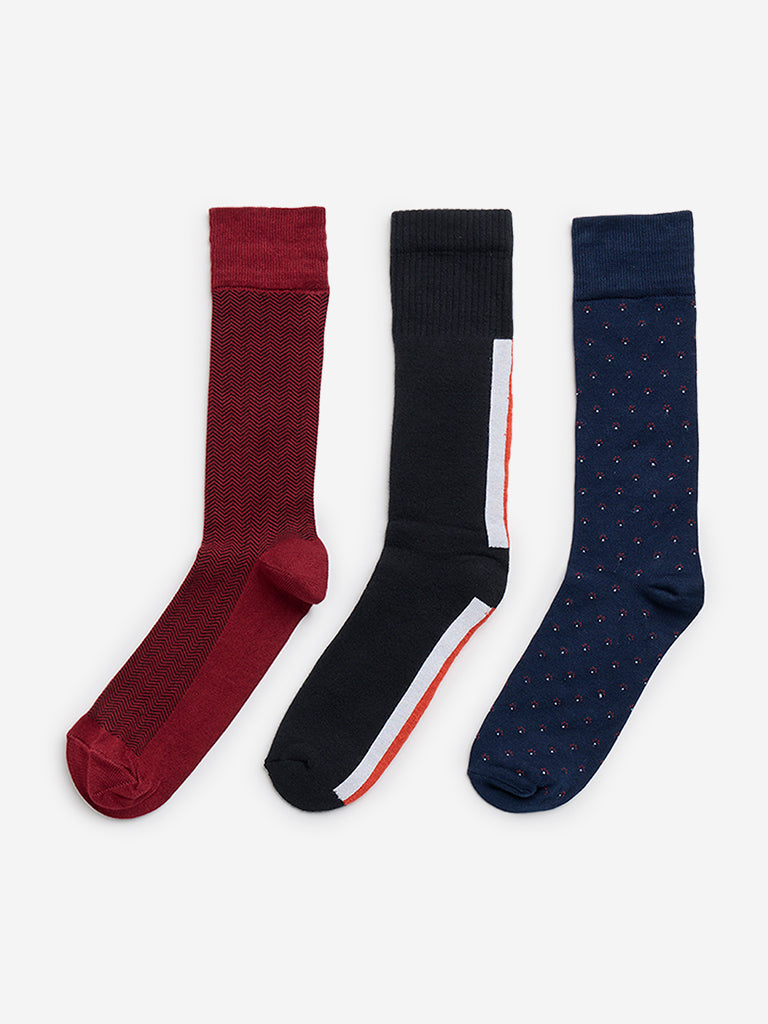 WES Lounge Wine Socks - Pack of 3