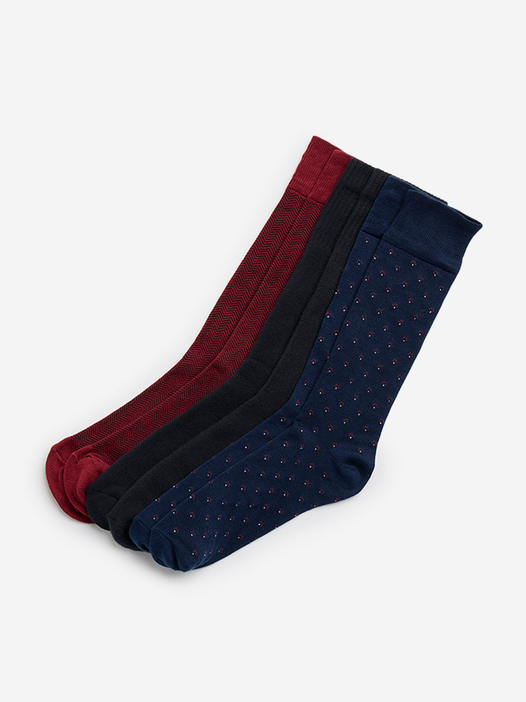 WES Lounge Wine Socks - Pack of 3