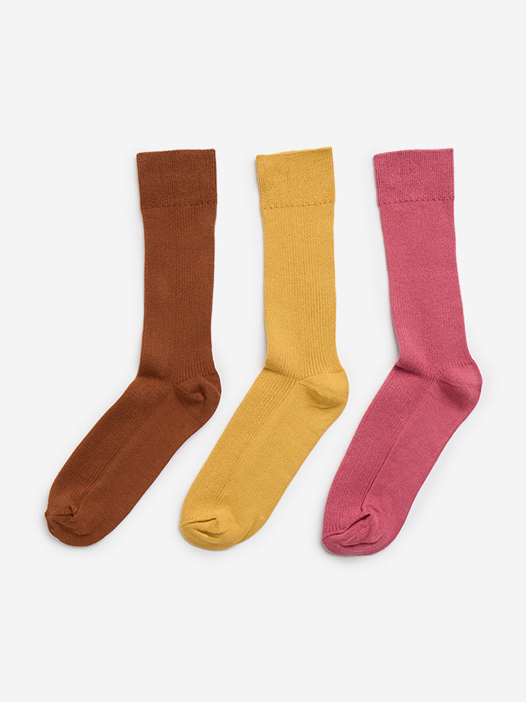 WES Lounge Multicolour Socks - Pack of 3