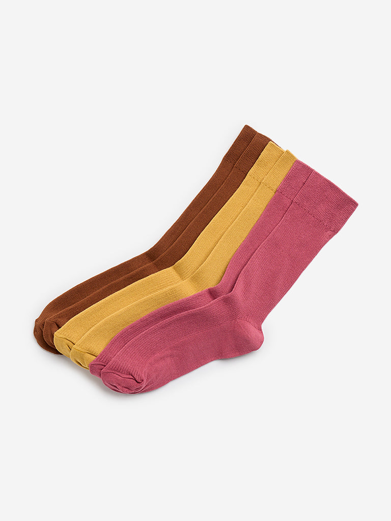 WES Lounge Multicolour Socks - Pack of 3