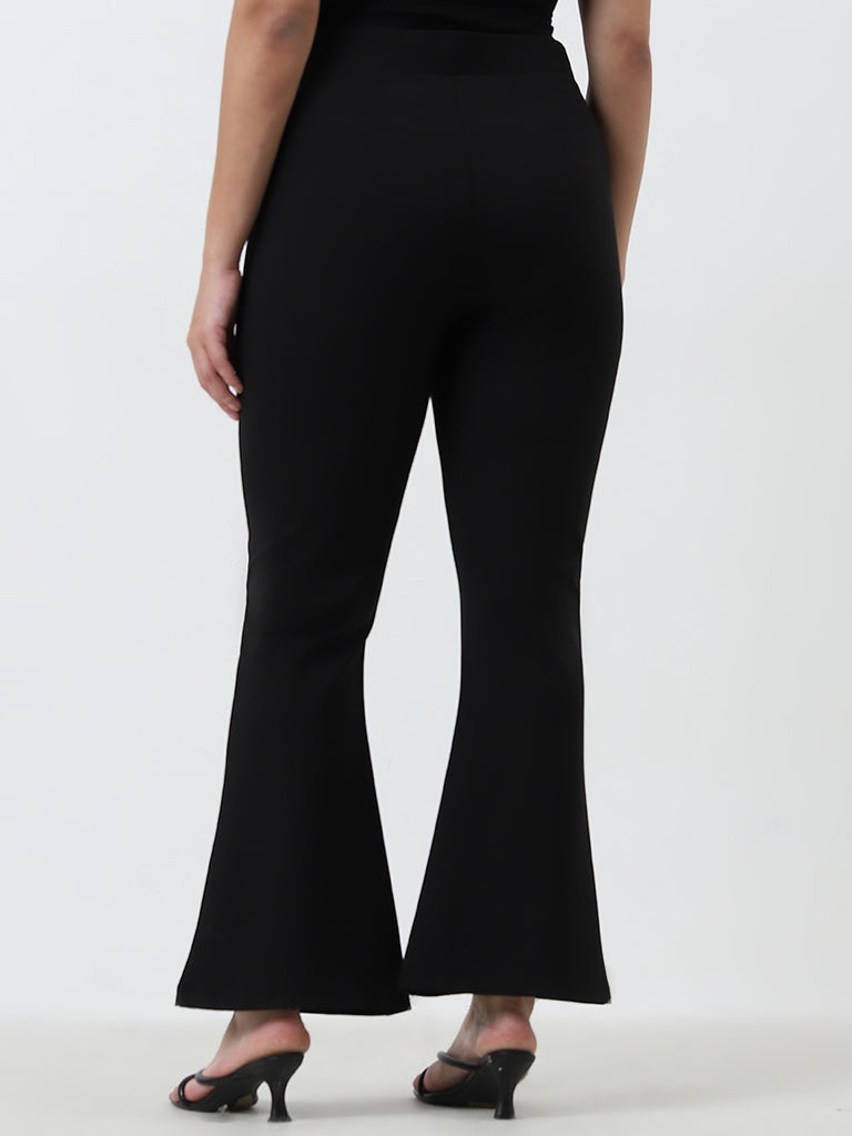 Bootcut high waisted trousers hotsell