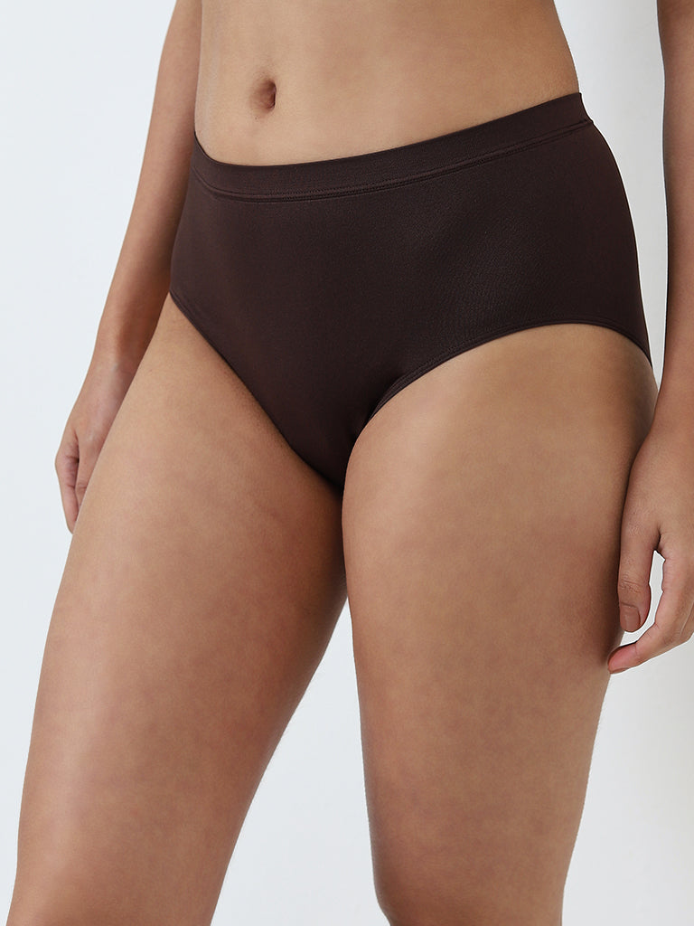 Wunderlove Dark Brown Seamfree Full Brief