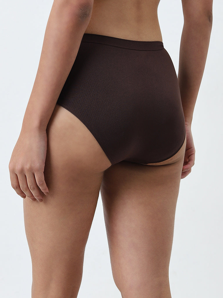 Wunderlove Dark Brown Seamfree Full Brief