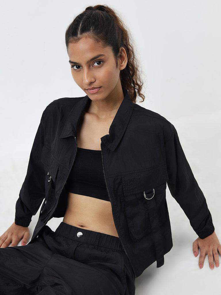 Studiofit Black Solid Jacket