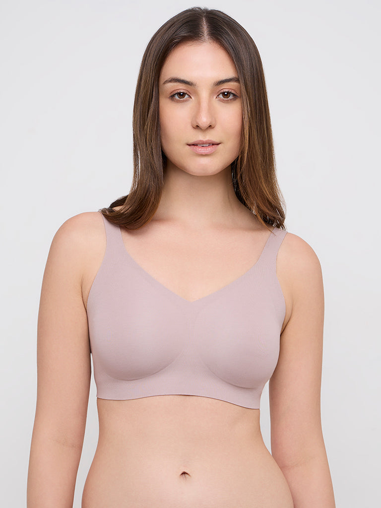 Wunderlove Light Taupe Invisible Cotton Blend Bra