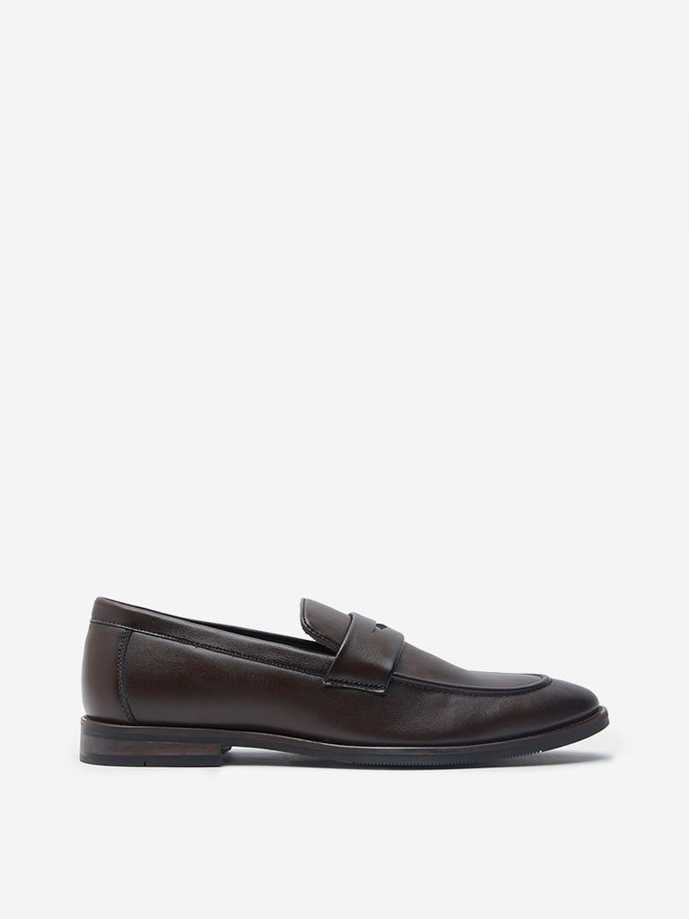 SOLEPLAY Dark Tan Penny Loafers