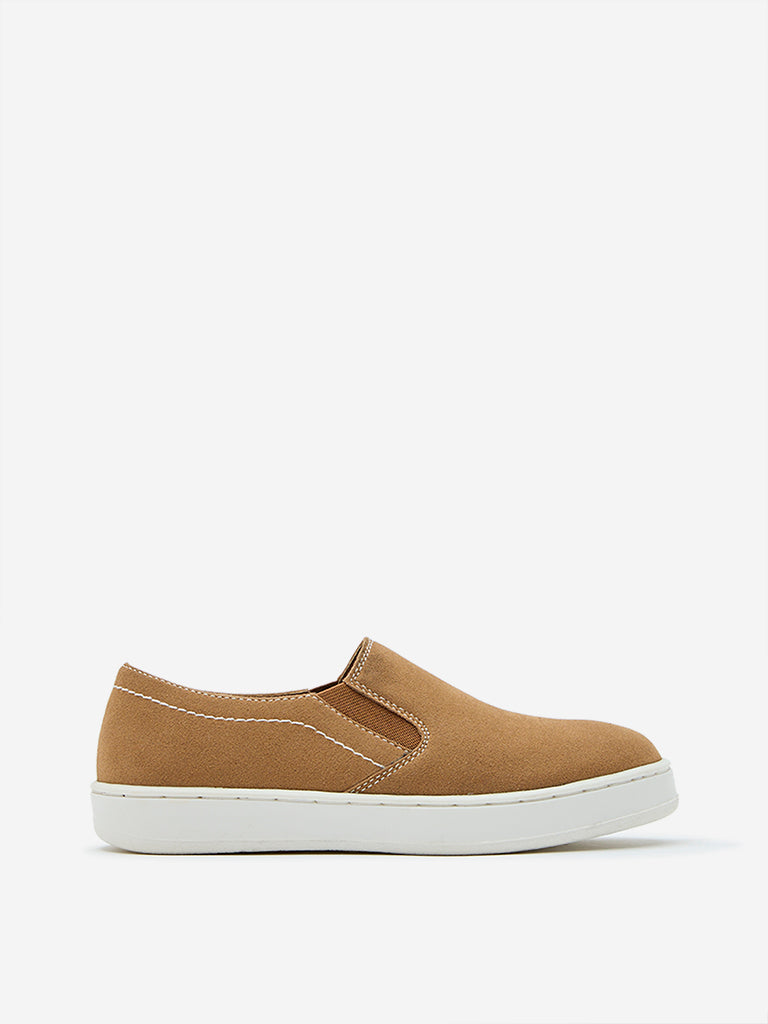 Mustard slip on shoes on sale