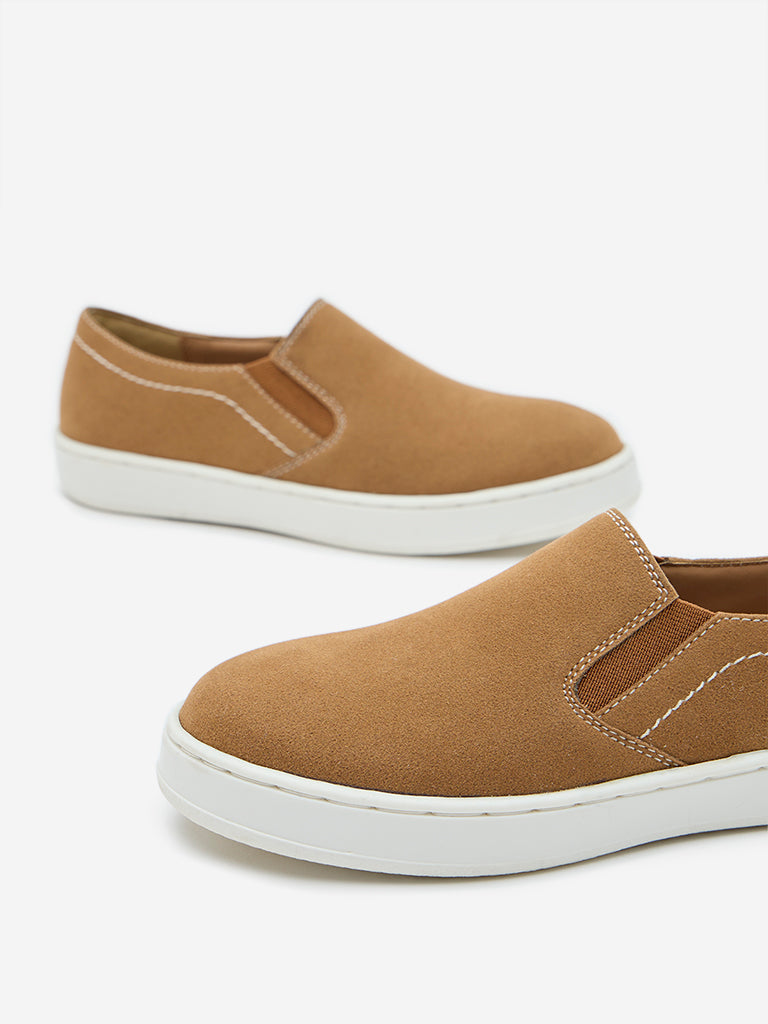 Mustard slip on shoes on sale