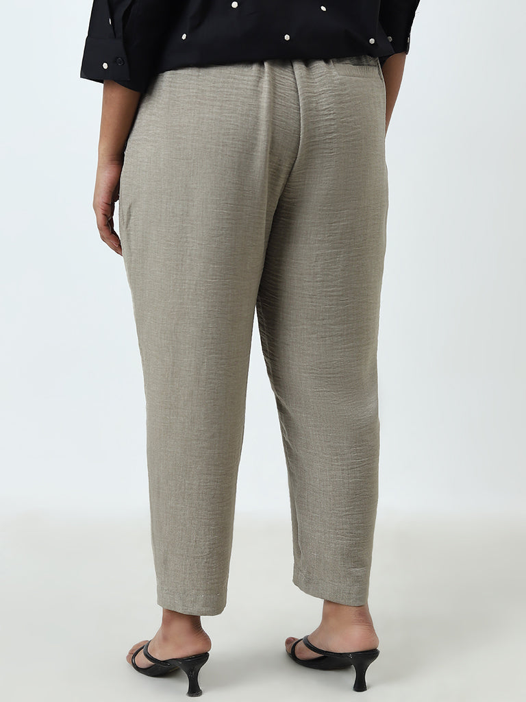 Gia Grey High-Rise Pants