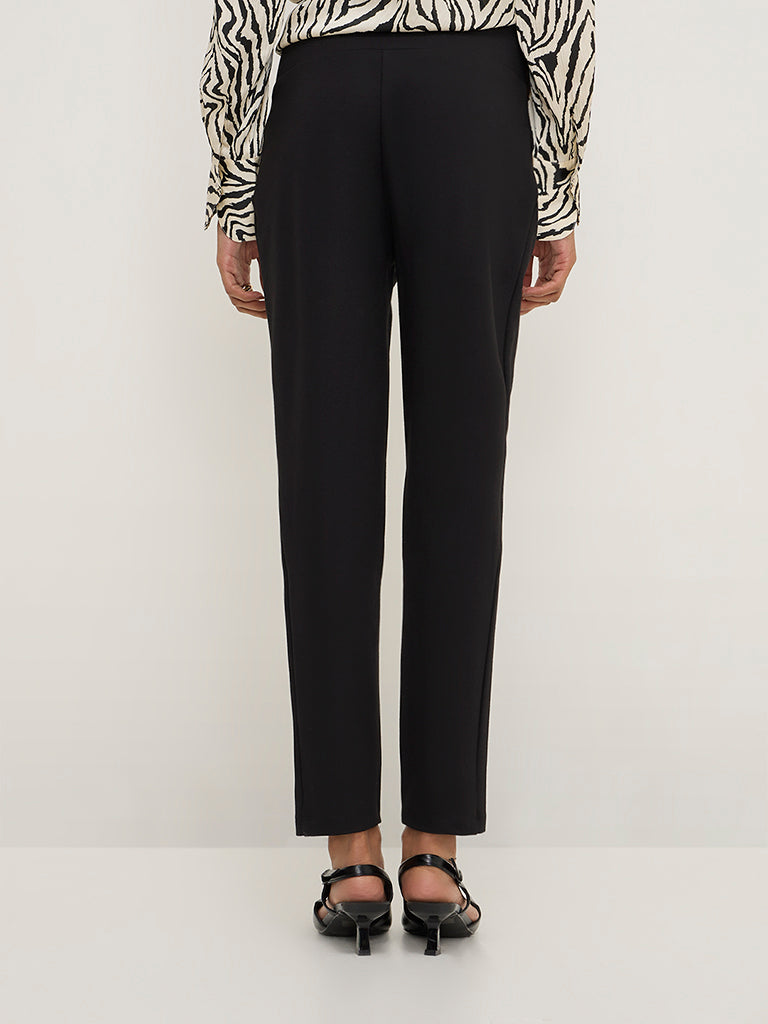 Wardrobe Black High-Rise Trousers