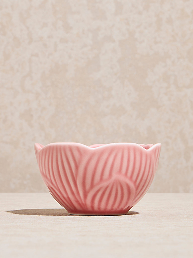 Westside Home Pink Floral Design Bowl