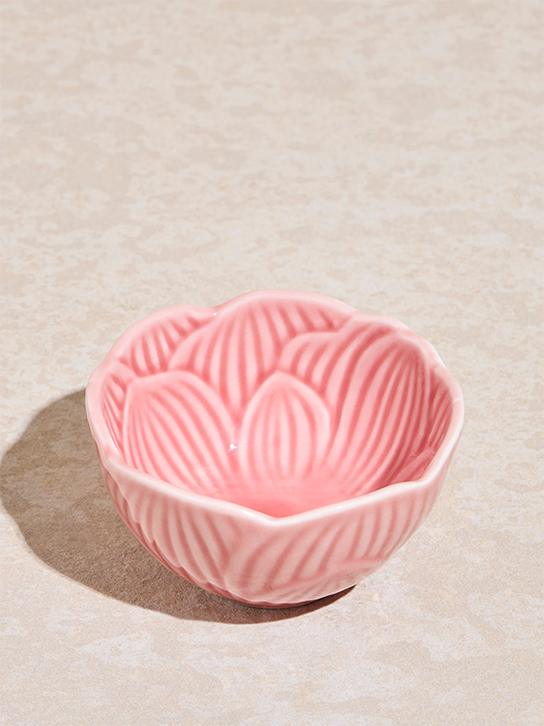 Westside Home Pink Floral Design Bowl