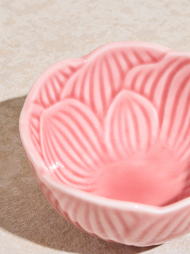 Westside Home Pink Floral Design Bowl