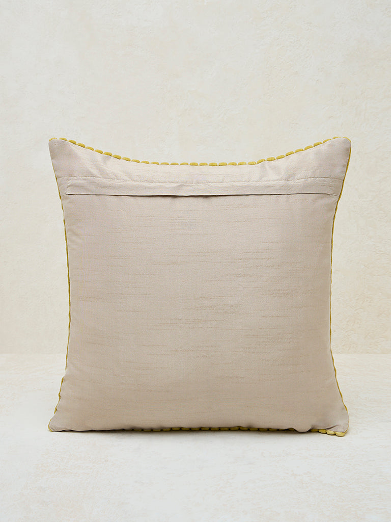 Westside Home Yellow Corduroy Cushion Cover