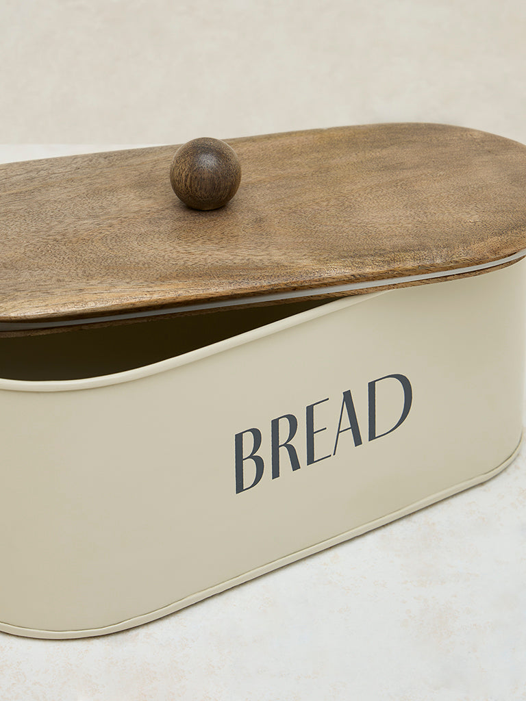 Westside Home Off-White Bread Container Box