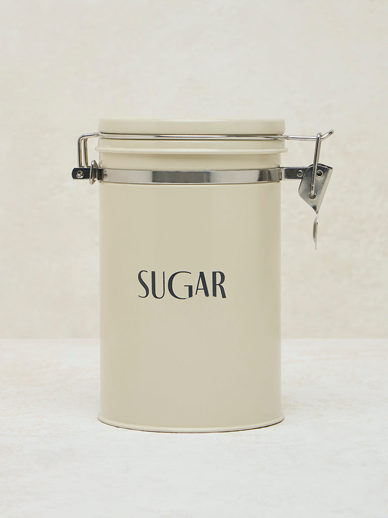 Westside Home Off-White Sugar Canister