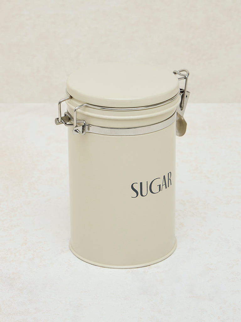 Westside Home Off-White Sugar Canister