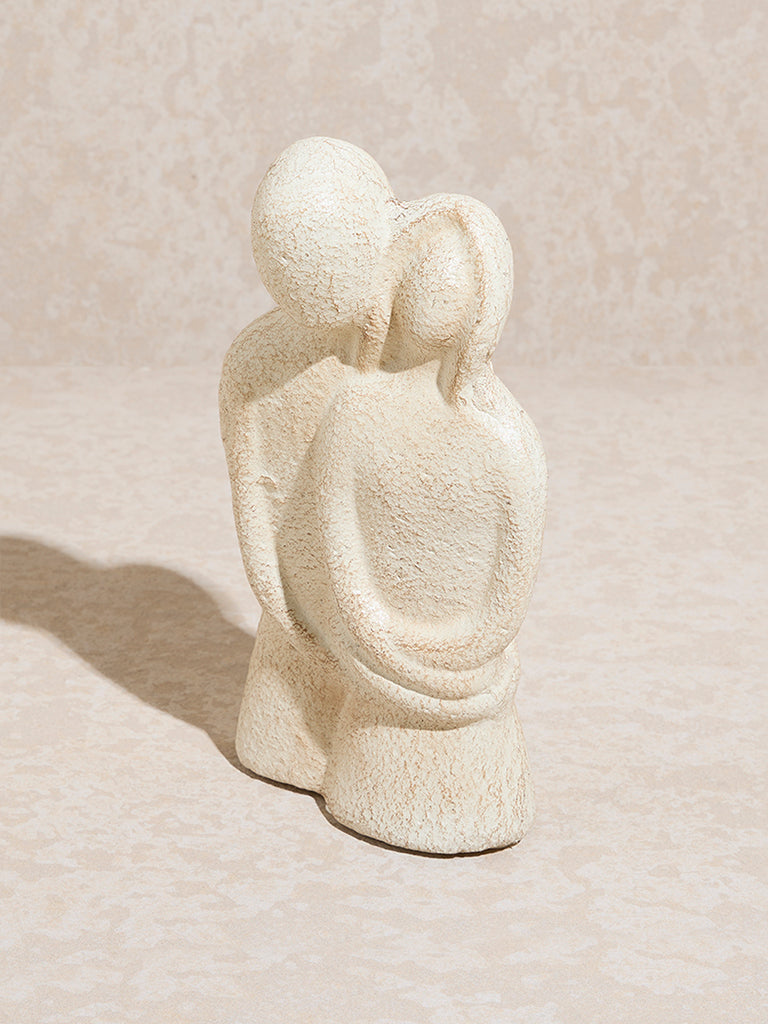 Westside Home Beige Textured Couple Decorative Object