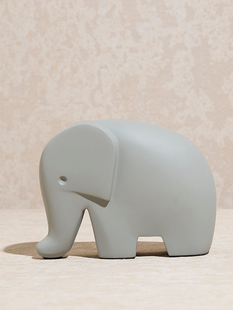 Westside Home Light Grey Elephant Decorative Object