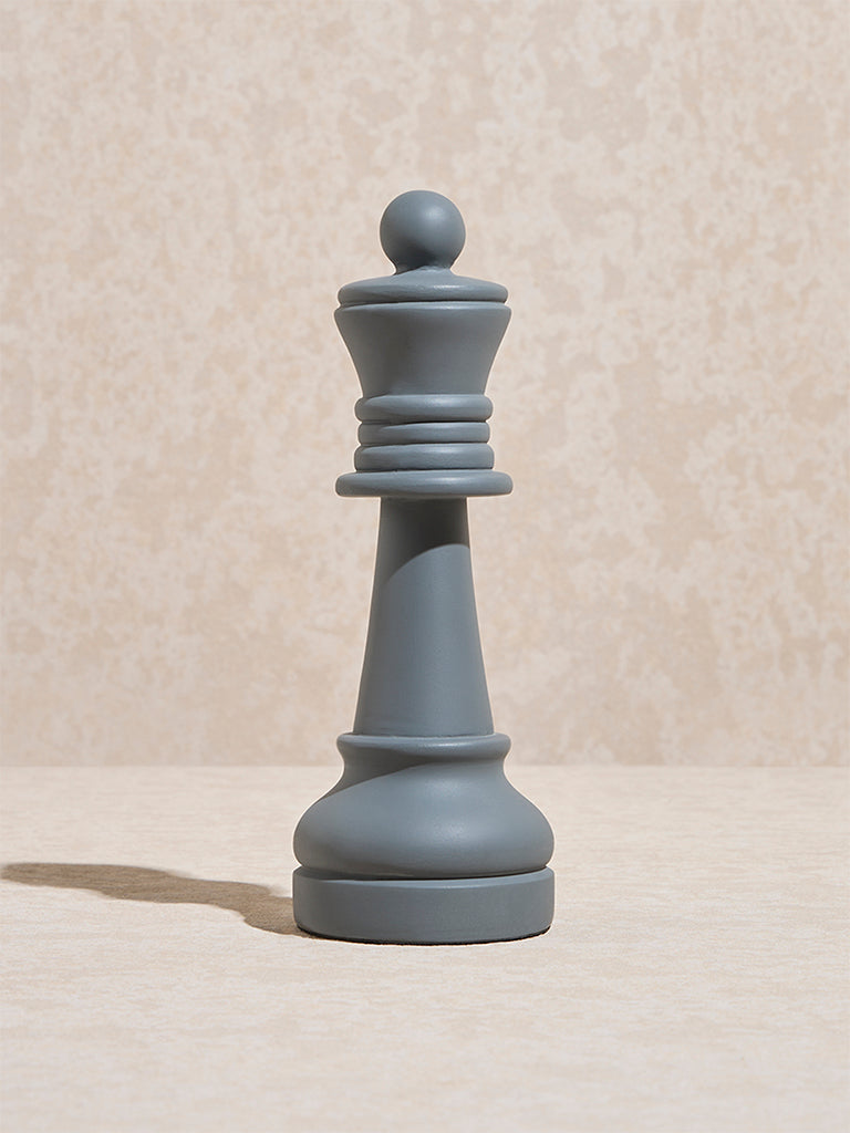 Westside Home Dark Grey Chess Queen Decorative Object