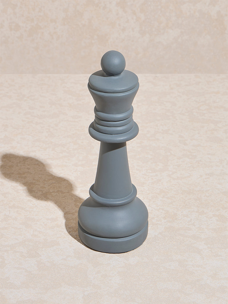 Westside Home Dark Grey Chess Queen Decorative Object