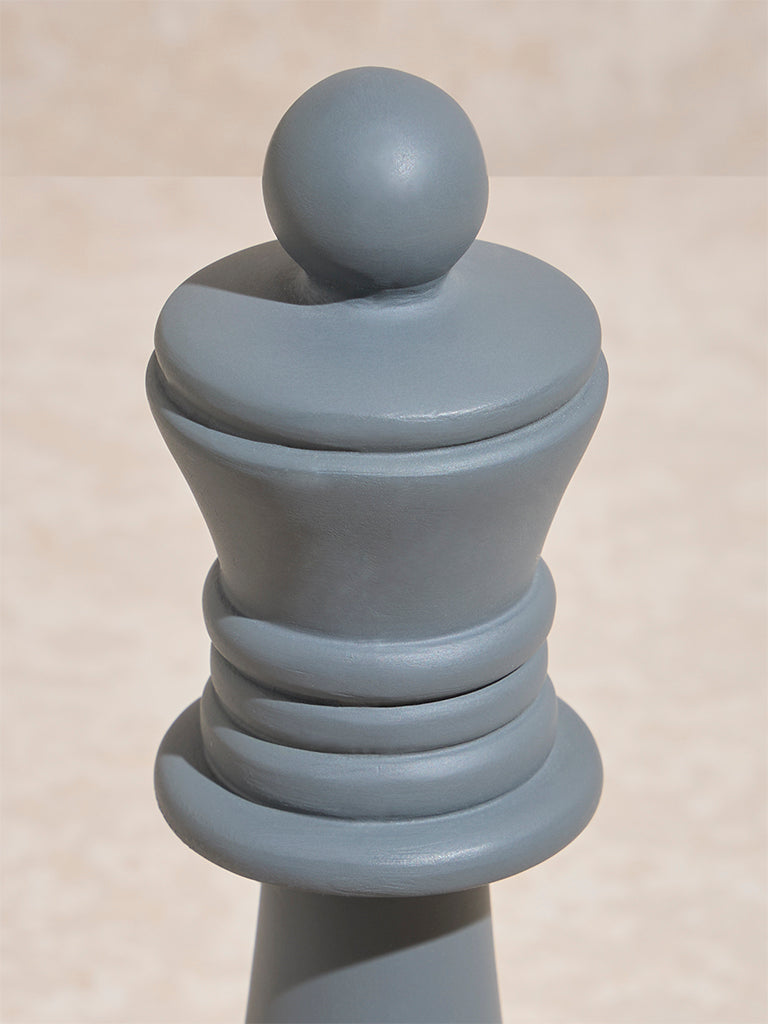 Westside Home Dark Grey Chess Queen Decorative Object