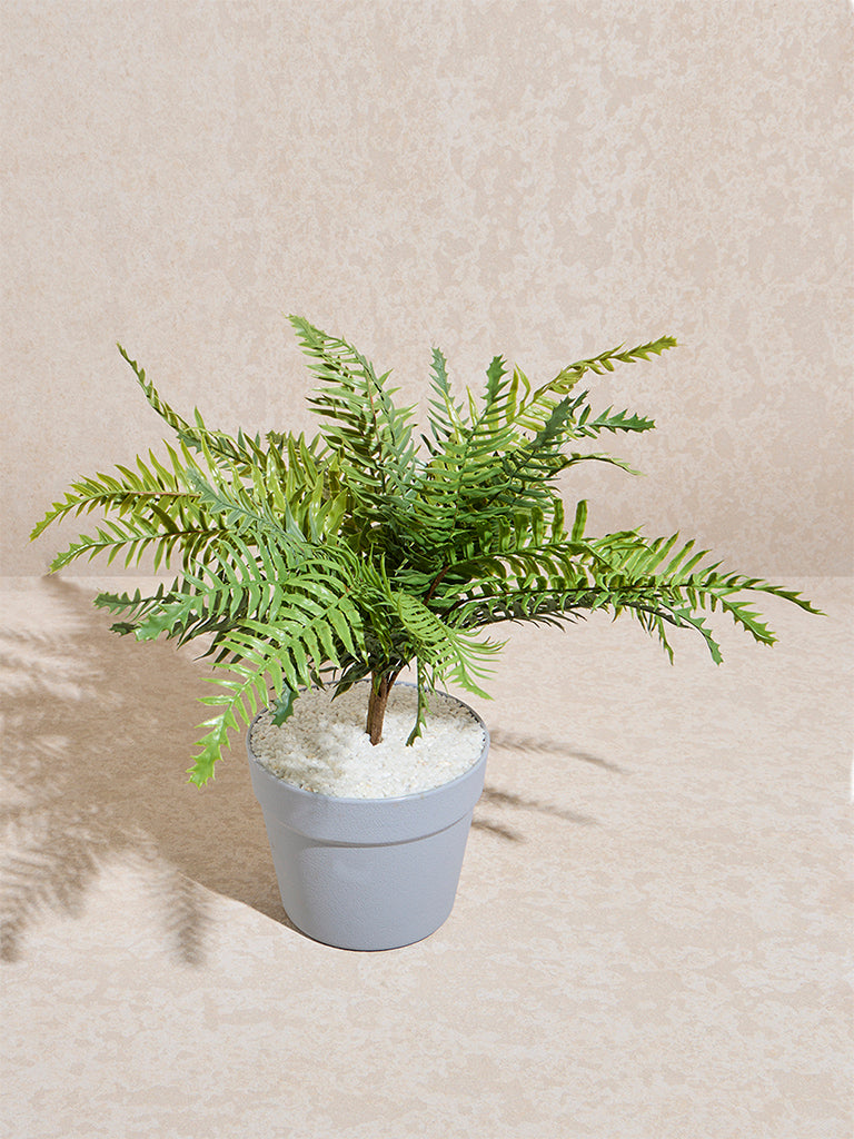 Westside Home Green Artificial Fern Plant