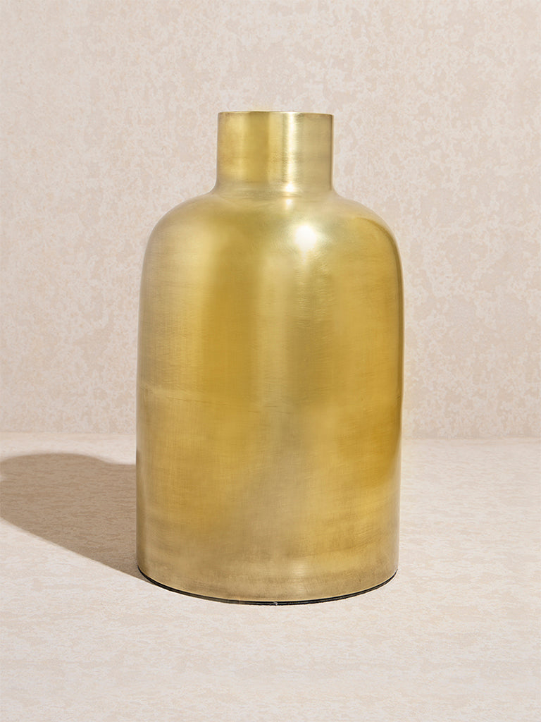 Westside Home Gold Metal Vase - Medium