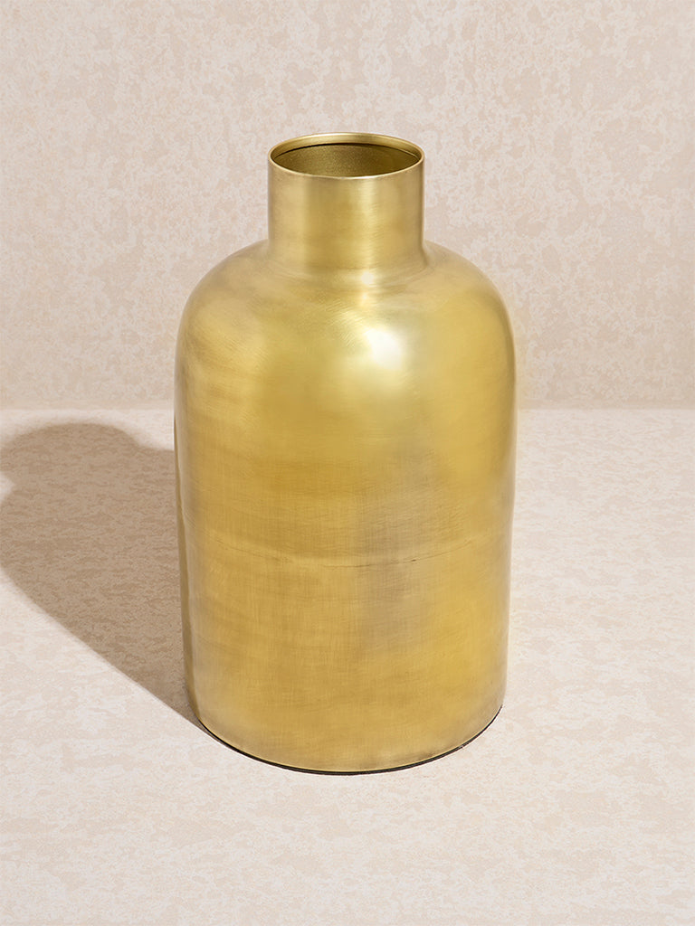 Westside Home Gold Metal Vase - Medium