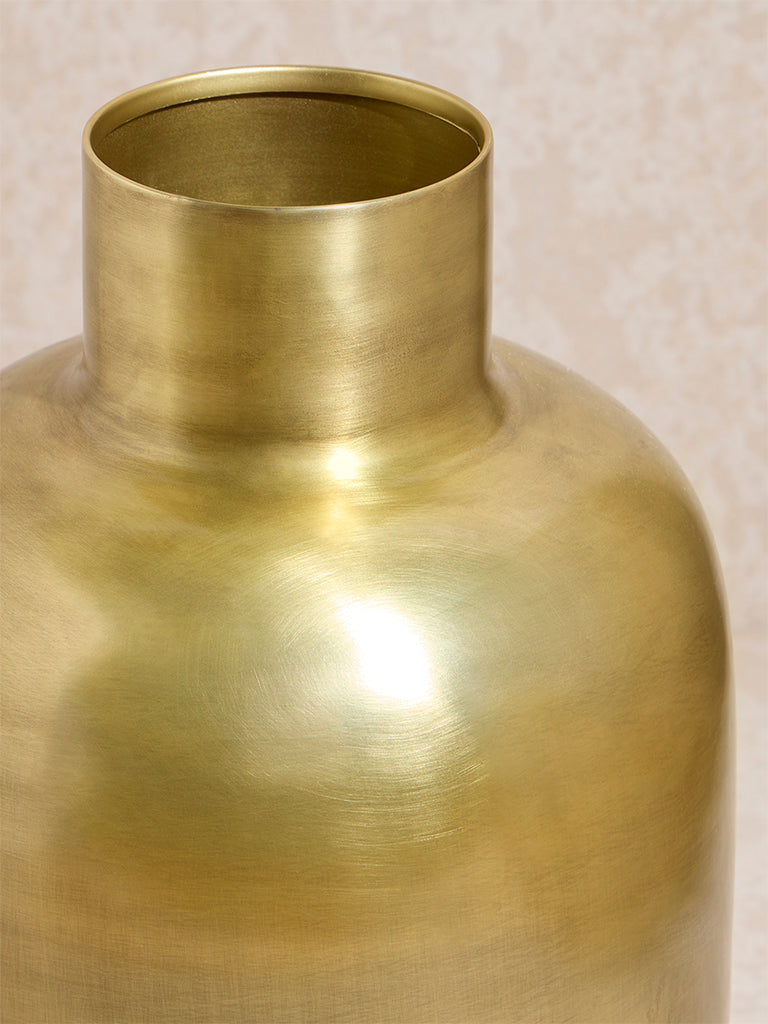 Westside Home Gold Metal Vase - Medium