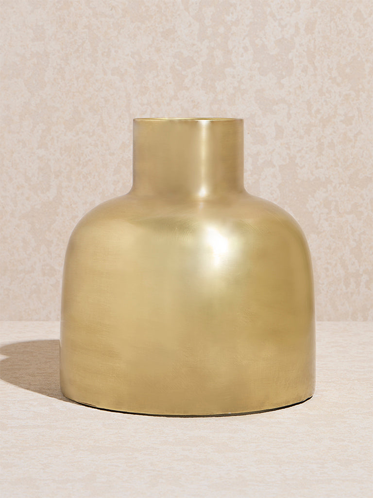 Westside Home Gold Metal Vase - Small