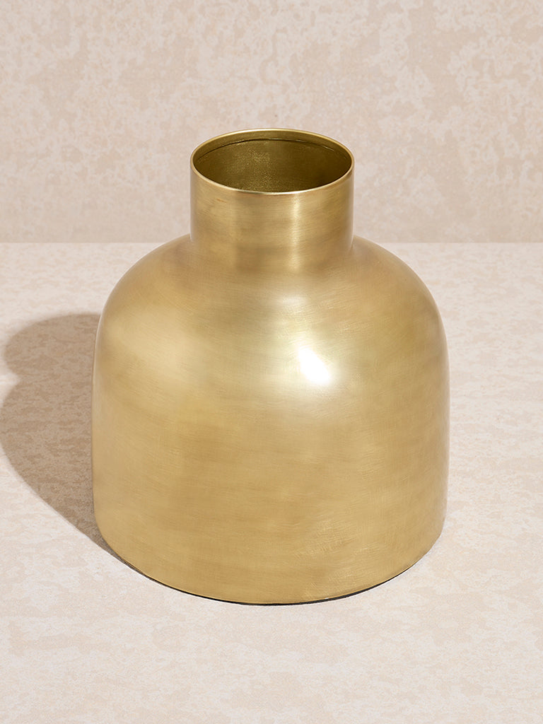 Westside Home Gold Metal Vase - Small